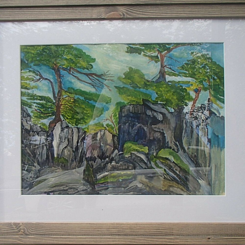 San Josef Bay           framed water color